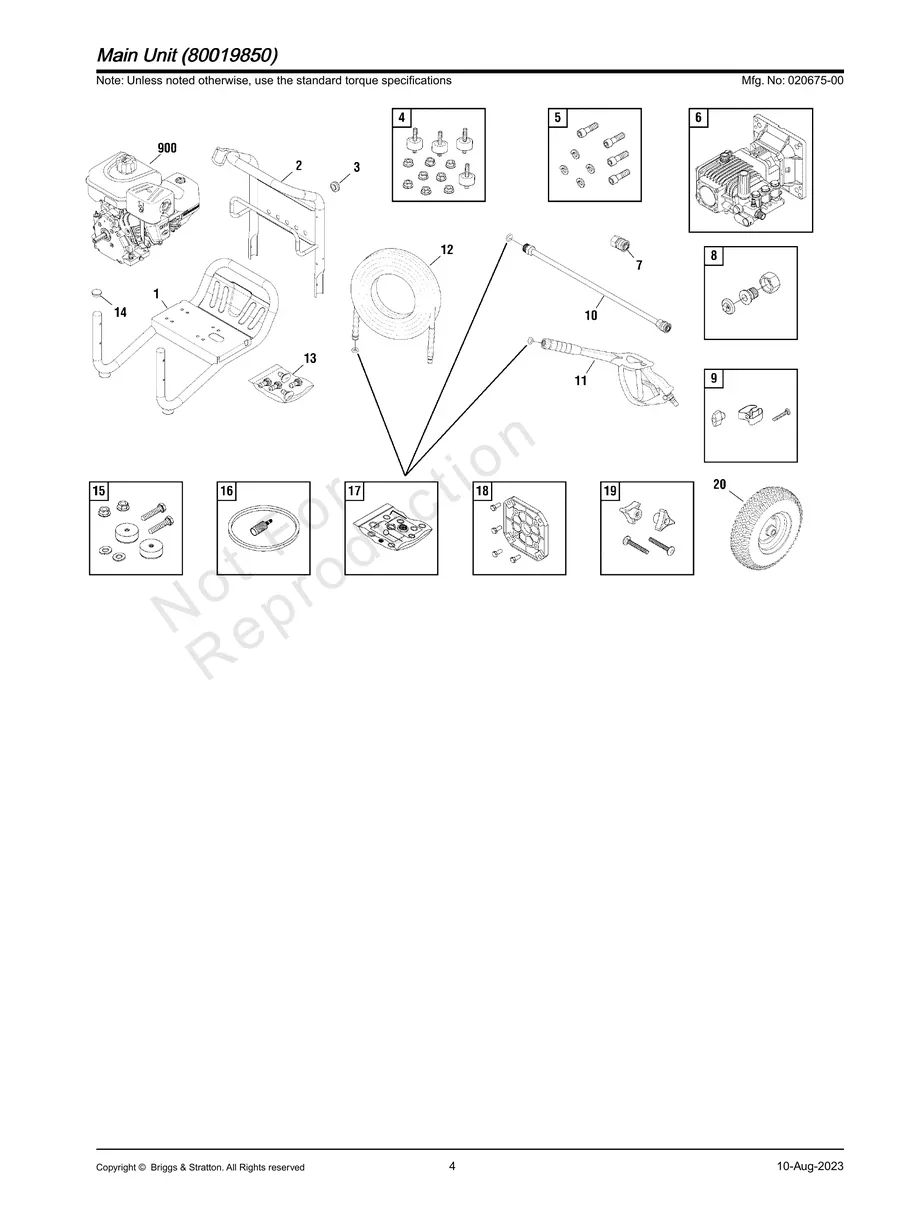 BRIGGS AND STRATTON, 020675-00, IPL.4